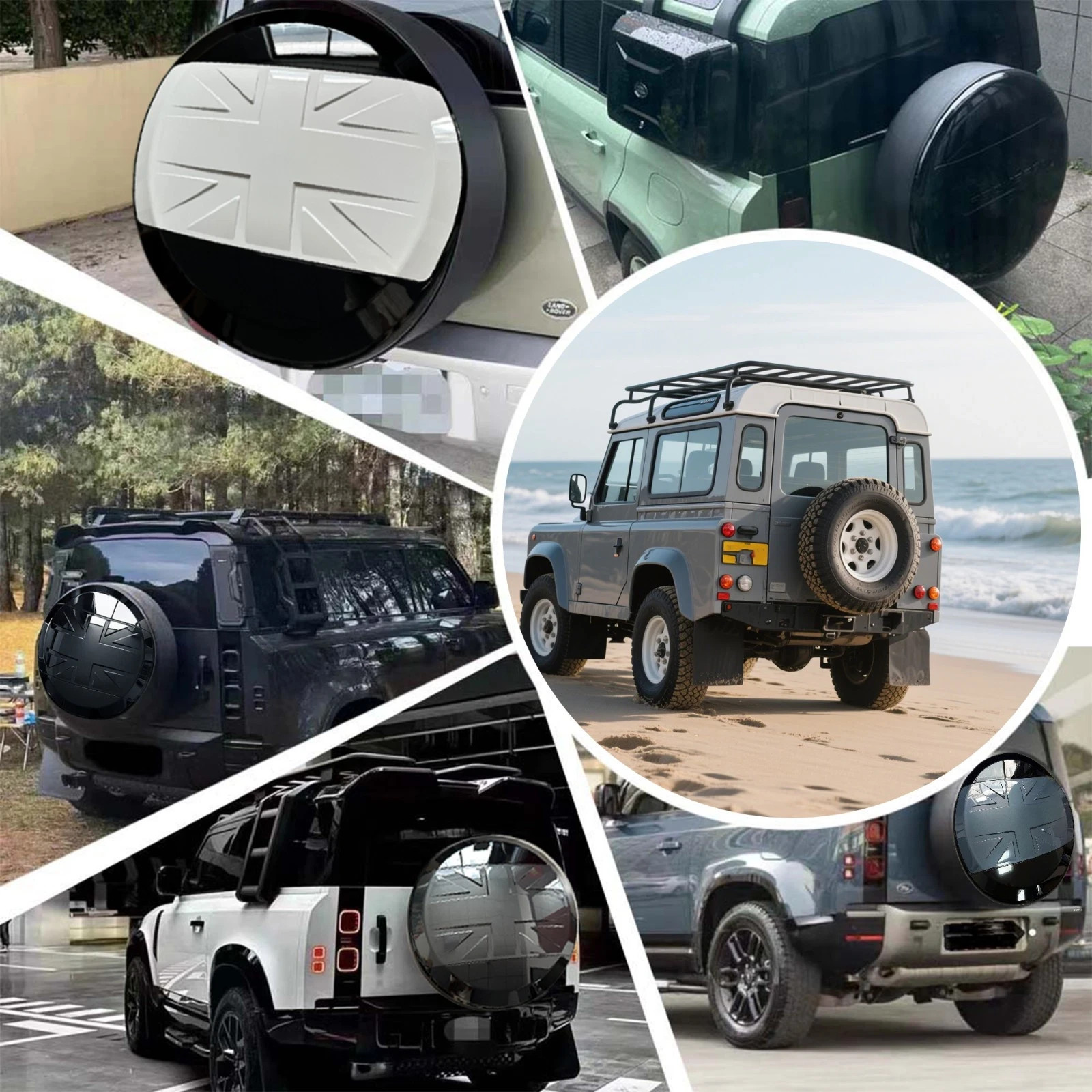 U.S. STOCK Fuji White Spare Tire Cover Fits Land Rover Defender 2020-2025 2026