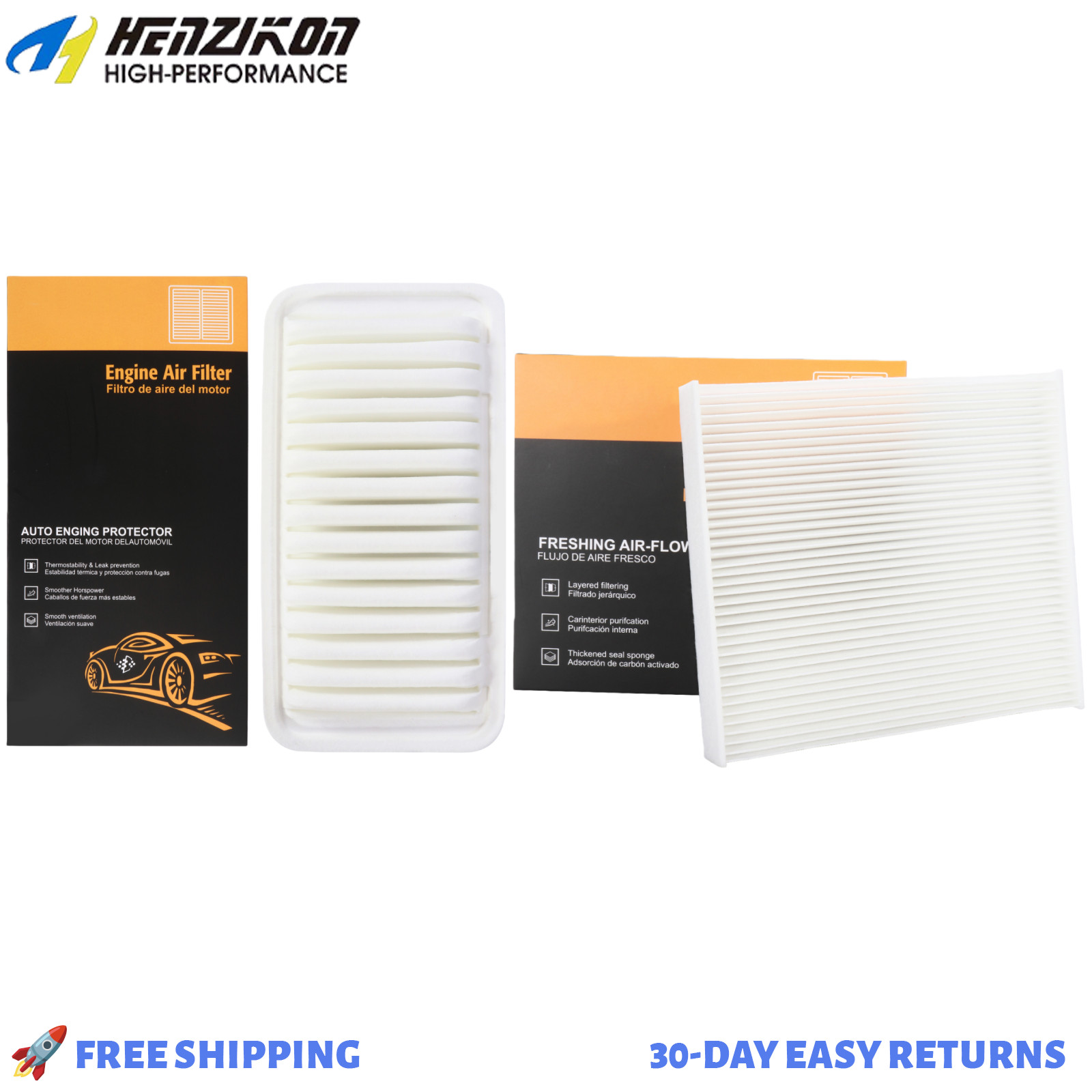 New Combo Set Cabin & Engine Air Filter For 2003-2008 Toyota Corolla Matrix 1.8L