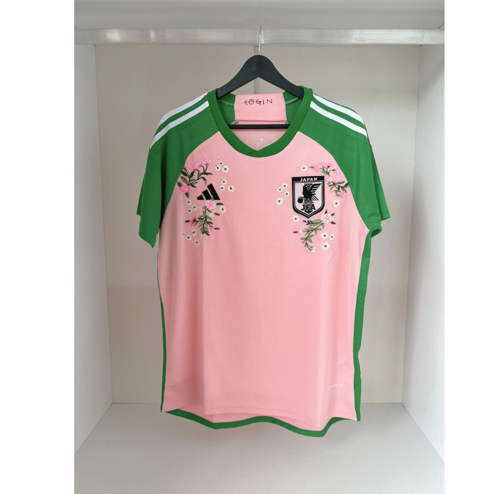 🌸⚽JAPAN X NIGO CUSTOM CHERRY BLOSSOM EMBROIDERY ADIDAS SOCCER JERSEY🌸⚽