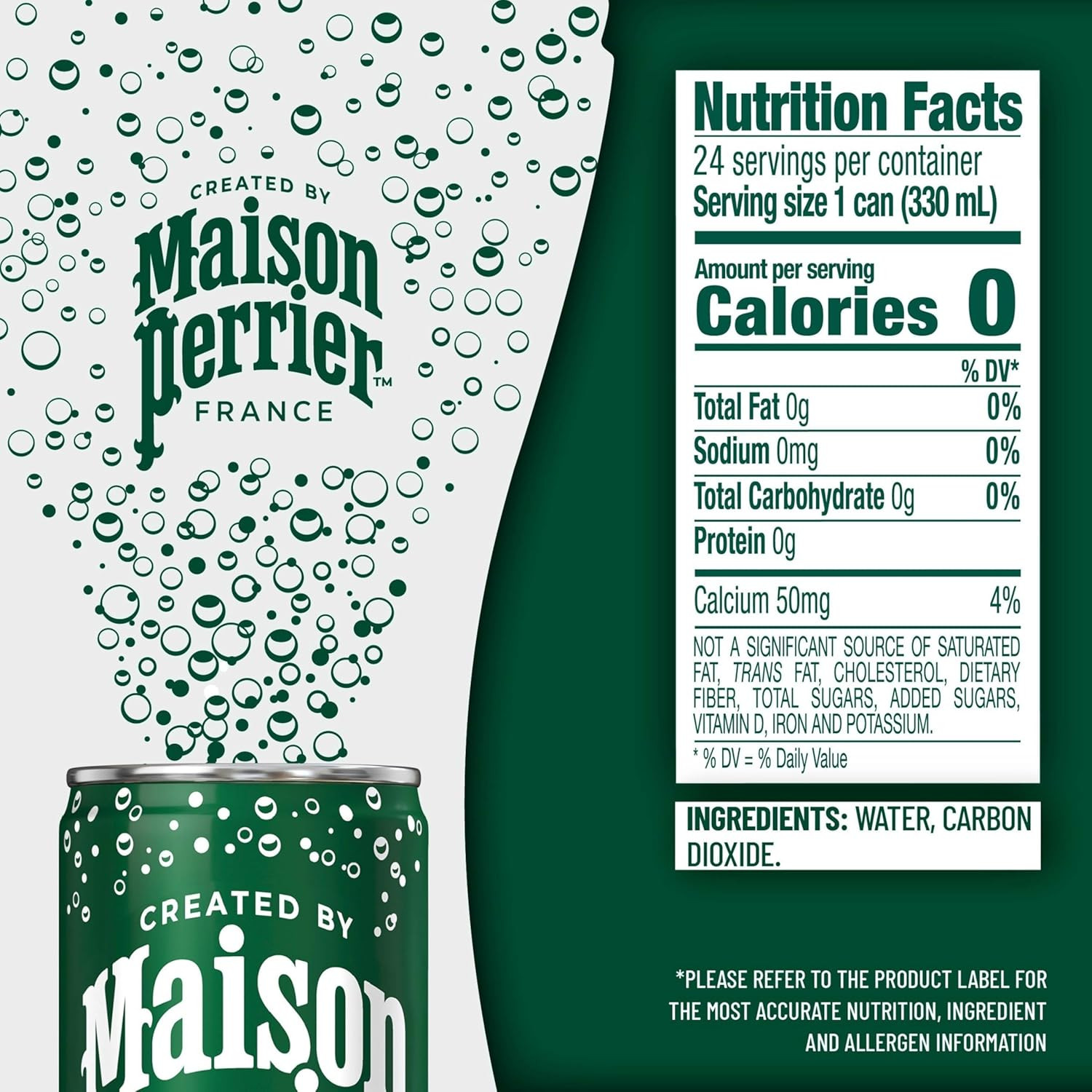 Maison Perrier Ultimate Sparkling Water, 11.15 Fl Oz Cans, 8 Count, 3 Pack