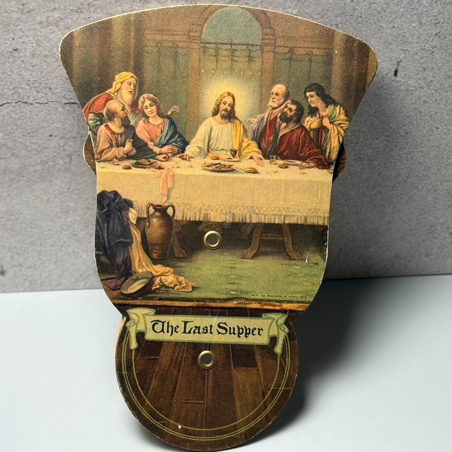 First National Bank Vintage Funeral Church Hand Fan Used