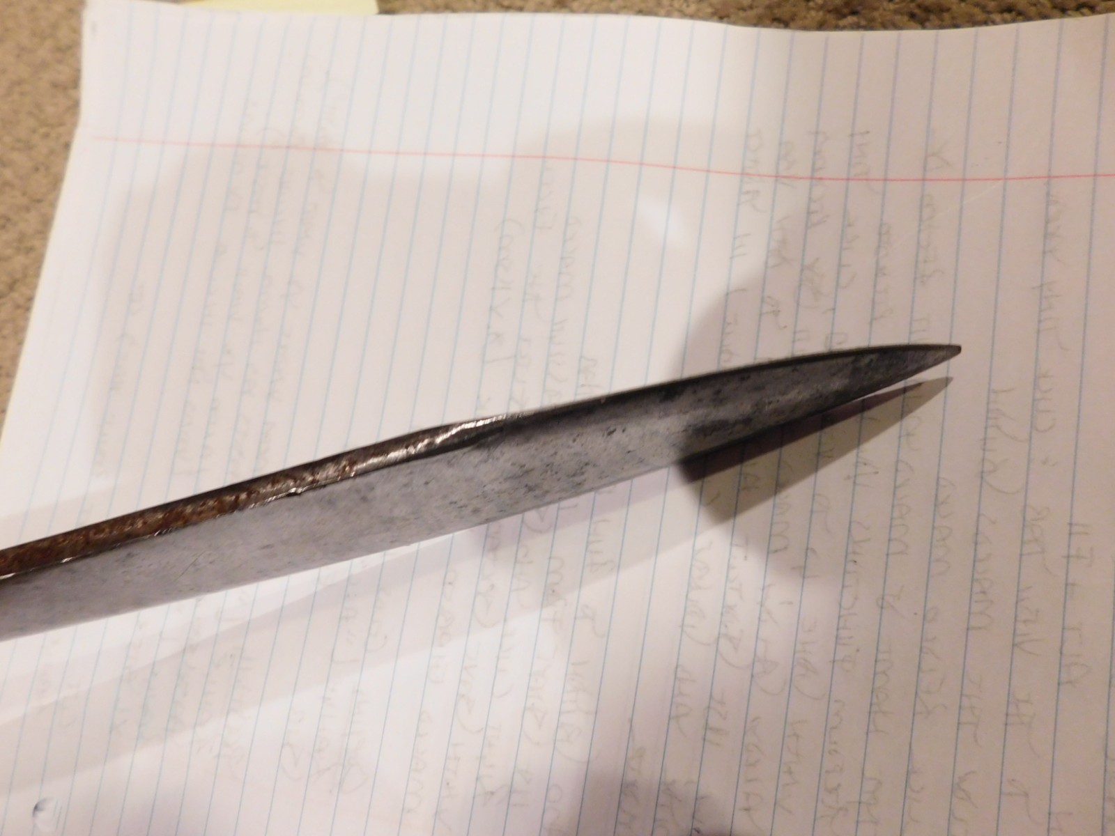 WWI U.S. Army Bolo Knife M-1910 Marked SA Springfield Armory US 1913