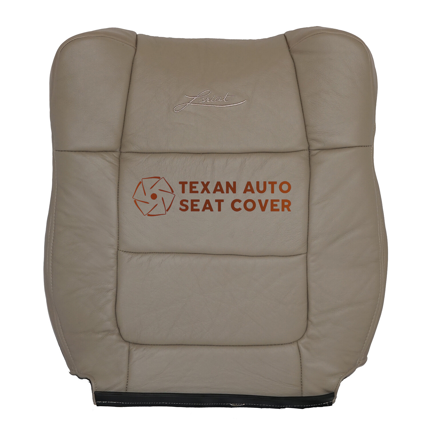 2001, 2002 Ford F-150 Lariat Crew Cab Leather Replacement Seat Cover Tan