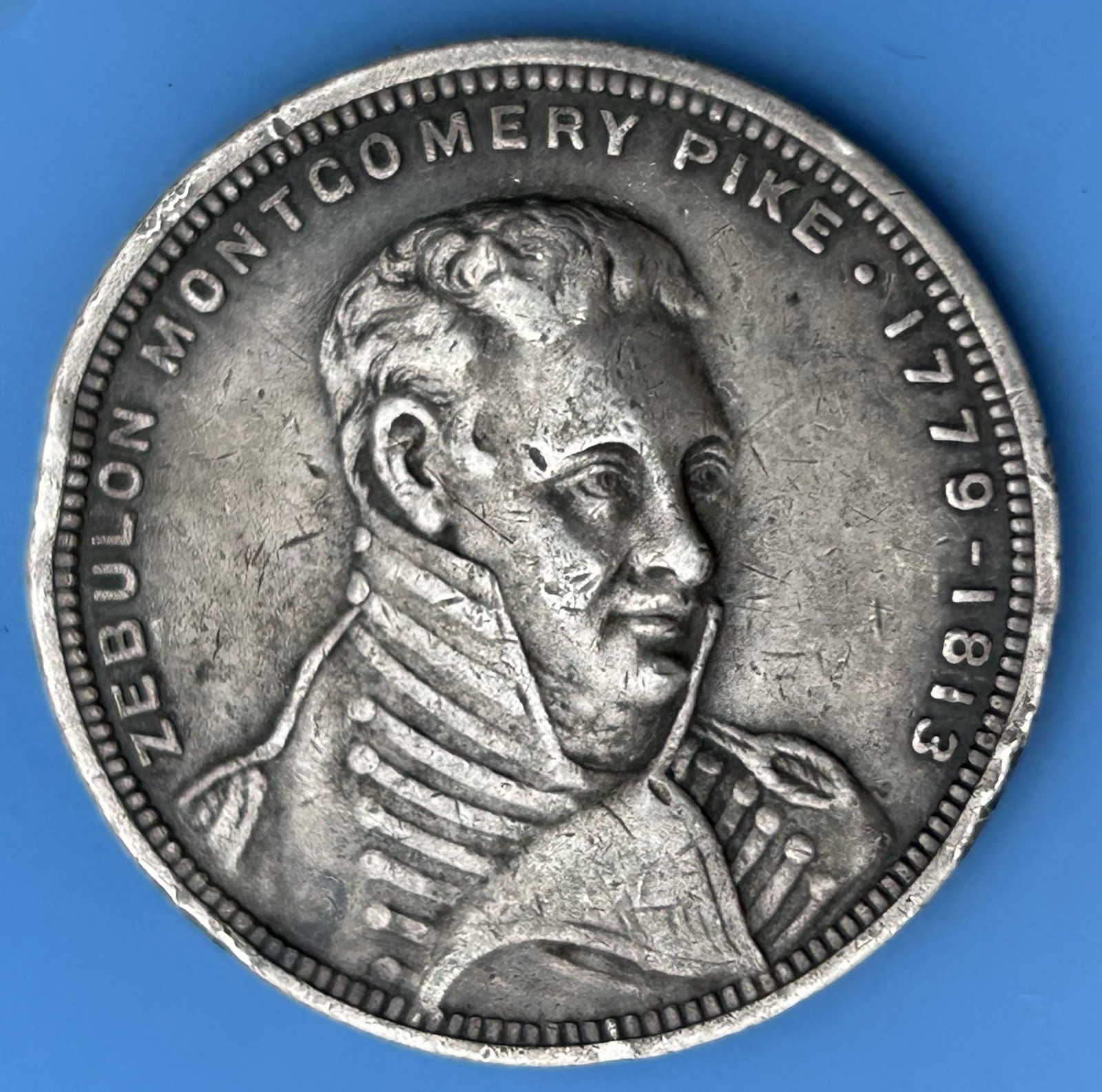 1806-1906 Pike’s Peak Southwest Expedition Colorado Springs Silver Medal US Mint