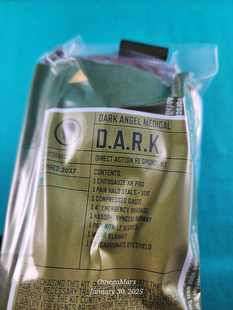 D.A.R.K. Trauma Kit M81 Woodland. Dark Angel Medical Expires 2027