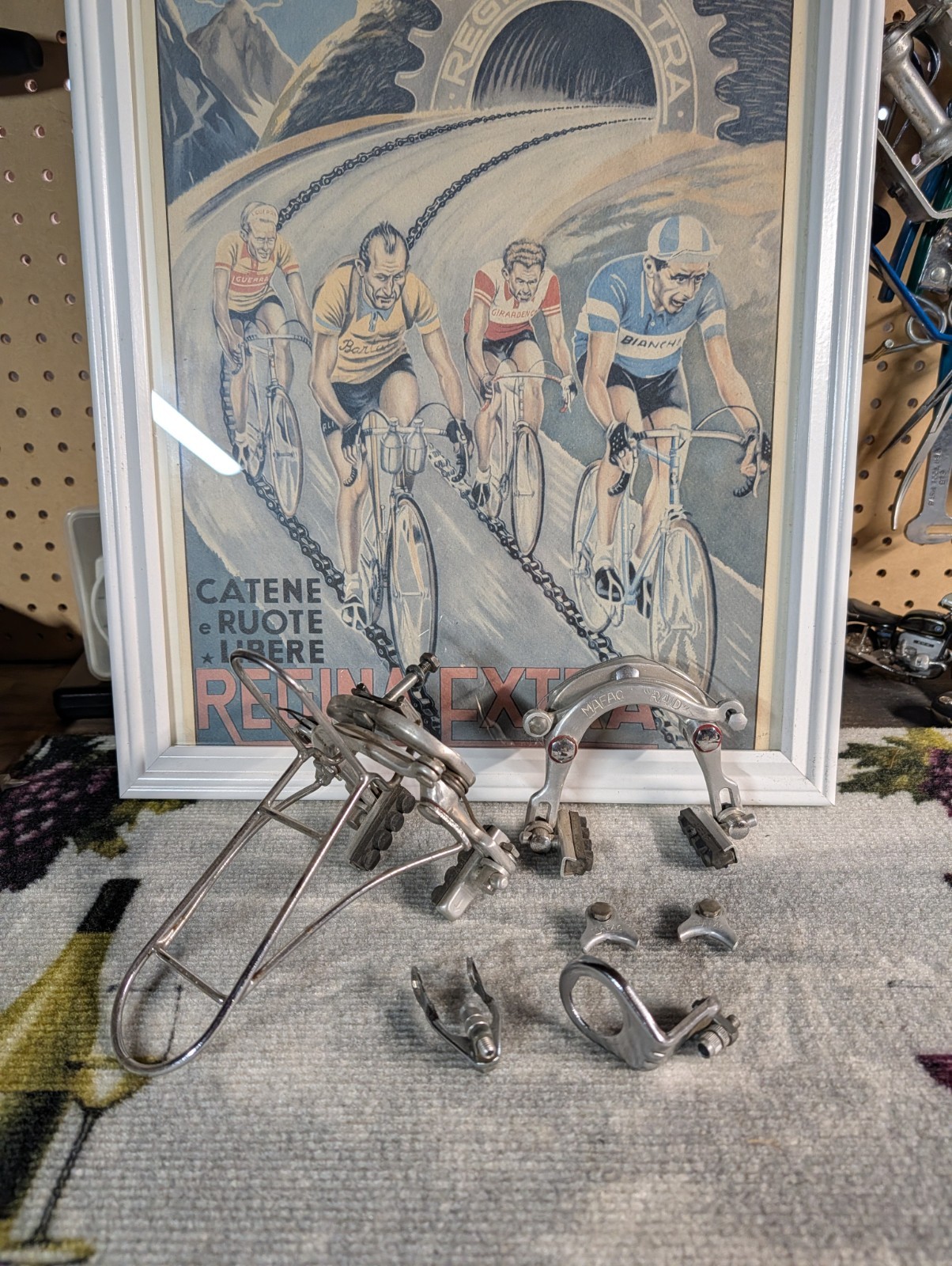 Mafac Raid Brake Calipers TA Front Rack And Hangers