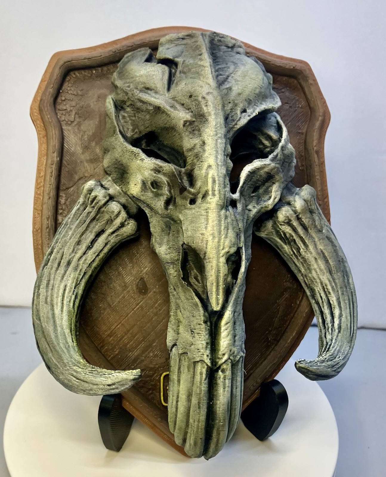 Star Wars Mandalorian Mythosaur Skull Wall Mount Plaque Boba Fett