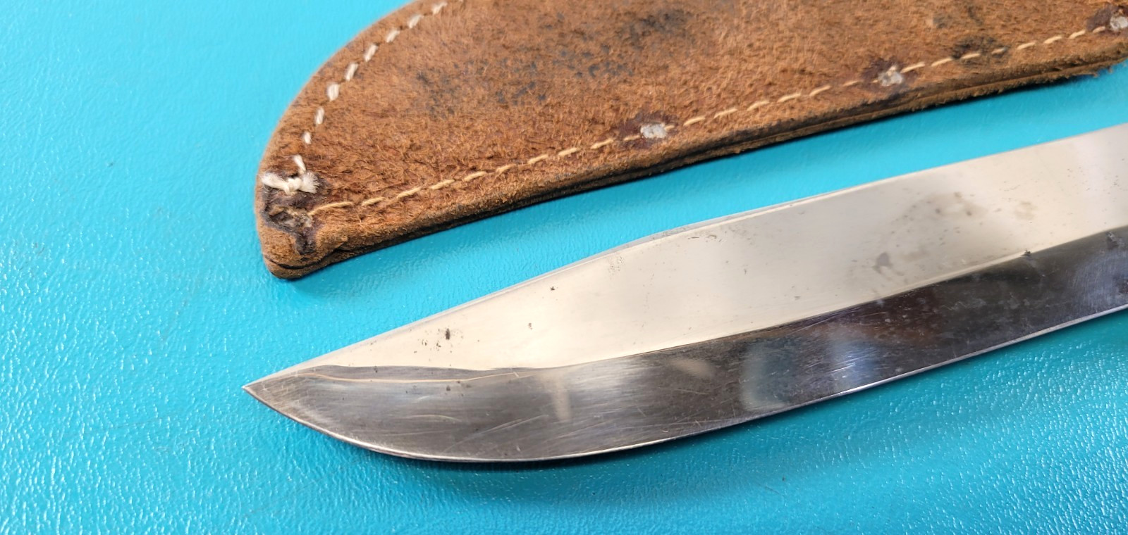 Rare WWII US Military Queen City Commando Knife & Sheath c. 1922-1945 TR530