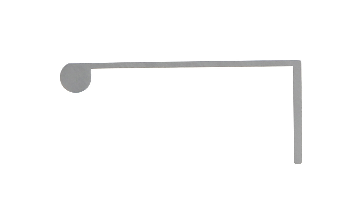 Silverline Finger Edge Pulls Aluminum Cabinet Door Drawer Handle / wood screws.