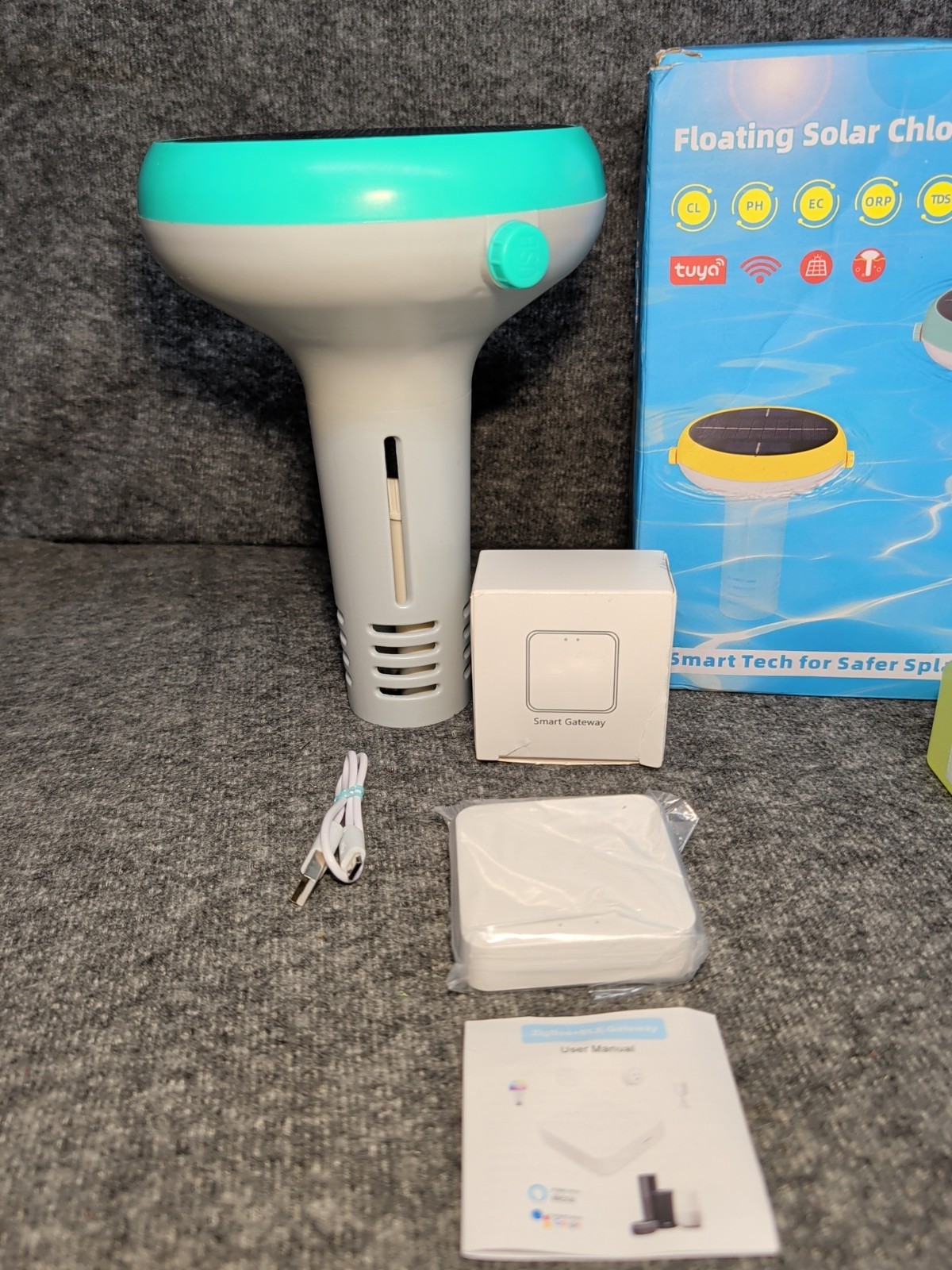 Solar & WiFi Digital Pool Water Tester Smart Floating Monitor - Spa & Hot Tub