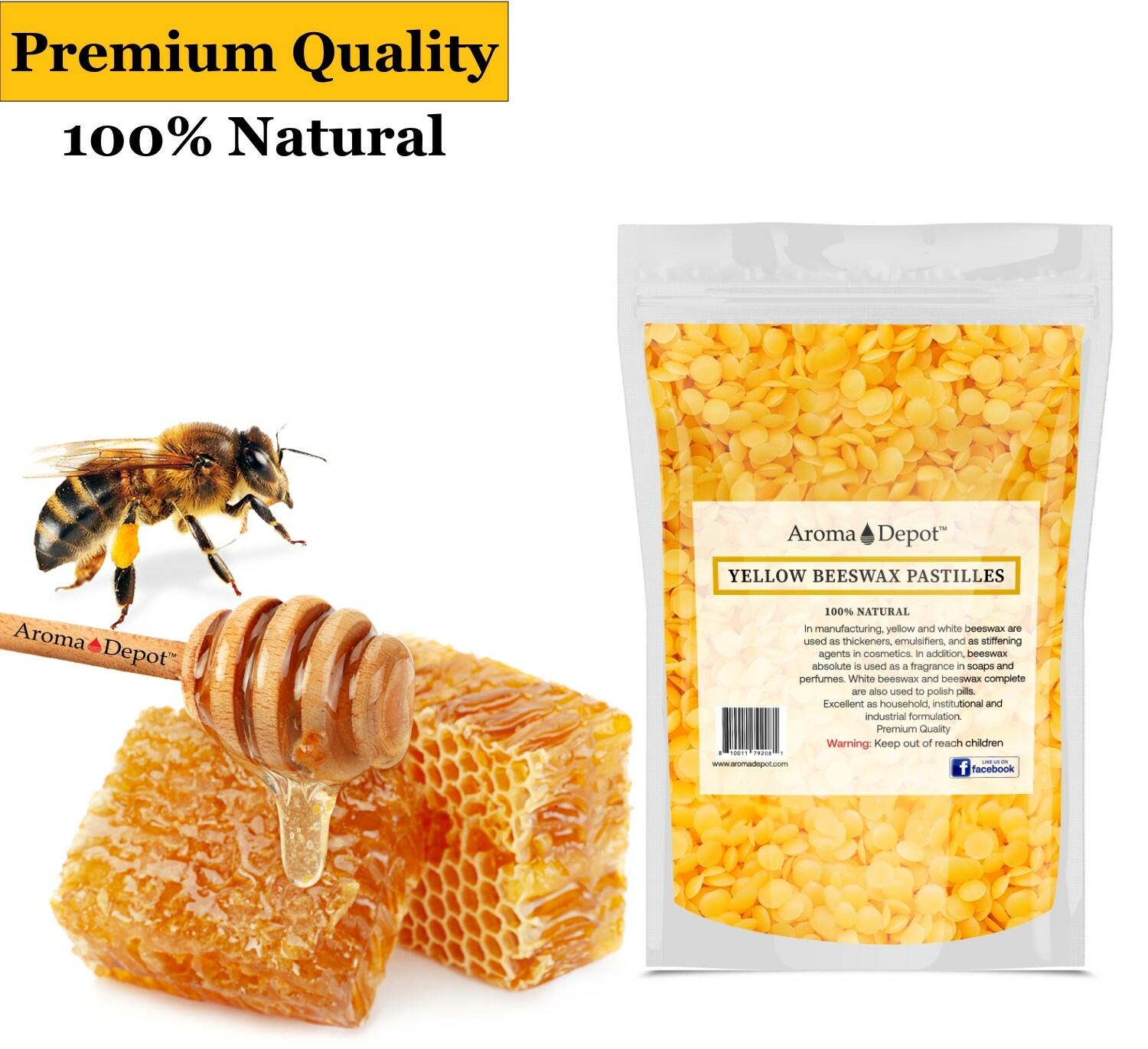 PURE 100% Natural BEESWAX PASTILLES BEADS PELLETS Candles Chapstick Wholesale