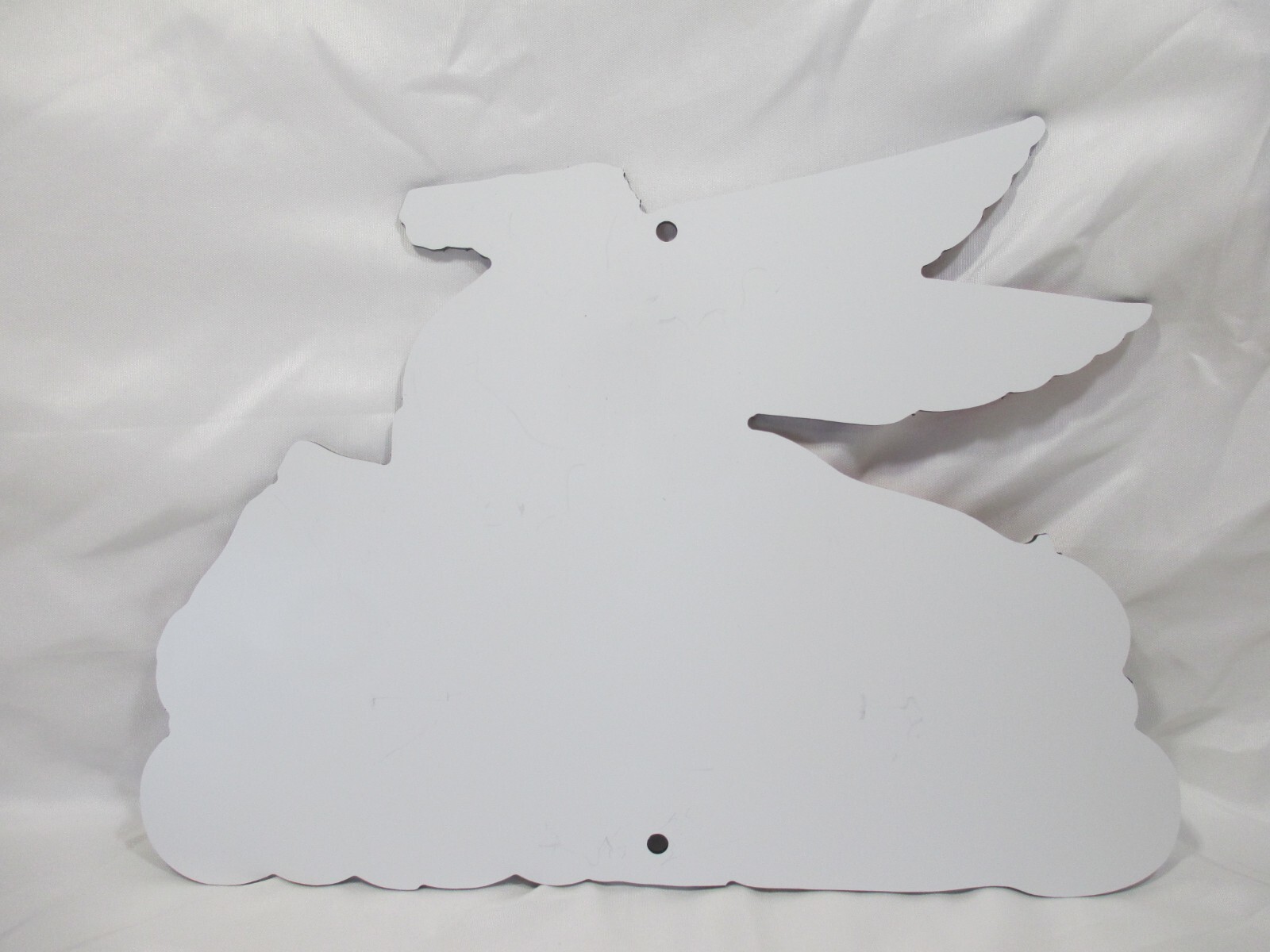 Mobilgas 12"x9" Die cut Metal Sign