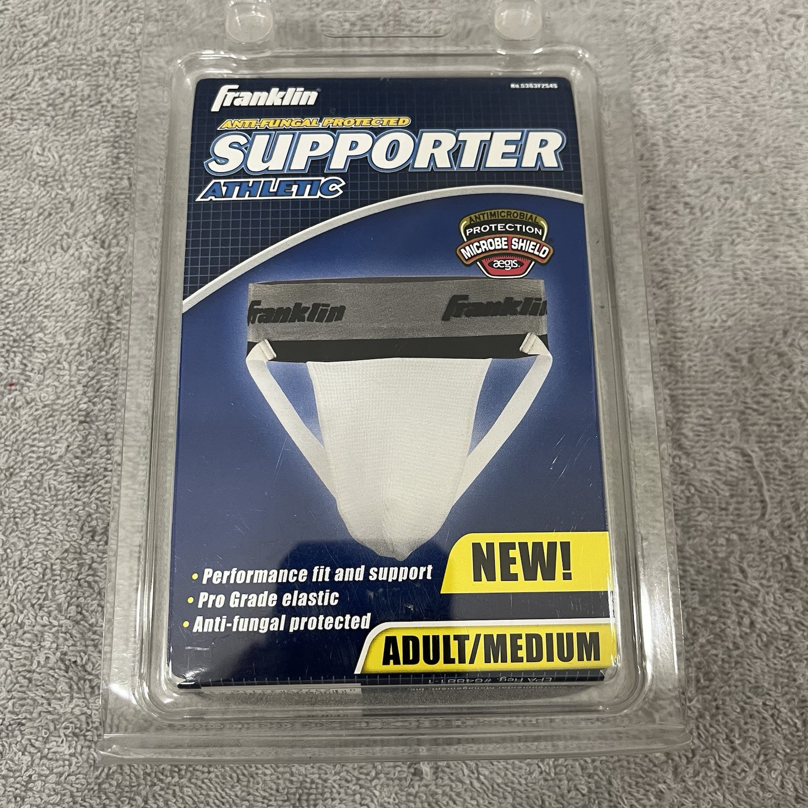 Franklin Athletic Supporter Jock Strap Adult Medium AntiFungal Protection NIB