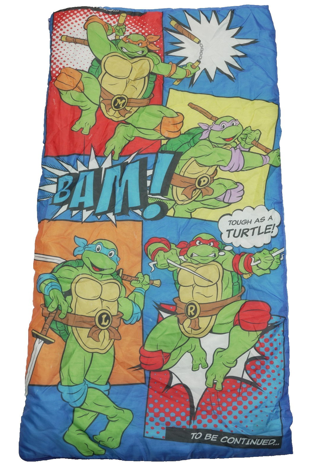 Vintage 90s TEENAGE MUTANT NINJA TURTLES Children's SLEEPING BAG