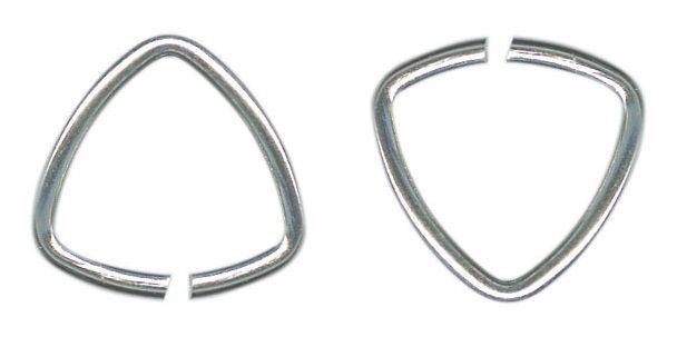 Triangle Bails for Jewelry Making 9.5mm (3/8") each side ~ No Lead No Nickel