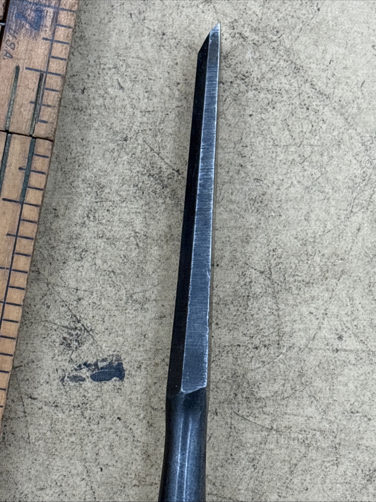 Vintage Stanley No. 750 1/2-Inch Beveled-Edge Socket Chisel