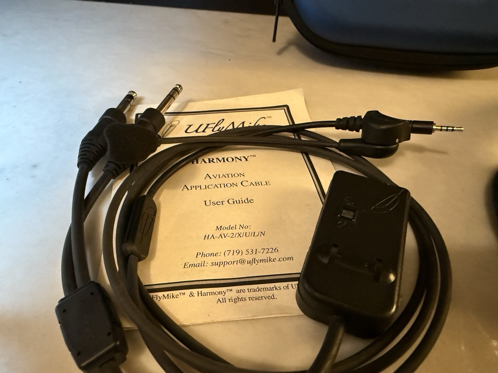 U Fly Mike Aviation Microphone With Bose QC25 Headset