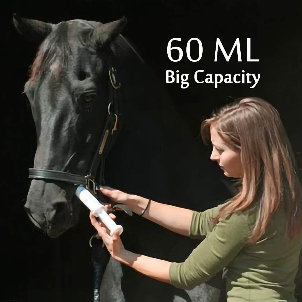 4 Pack 20ml & 60ml Plastic Syringe, Large Syringes Without Needle for Scientific