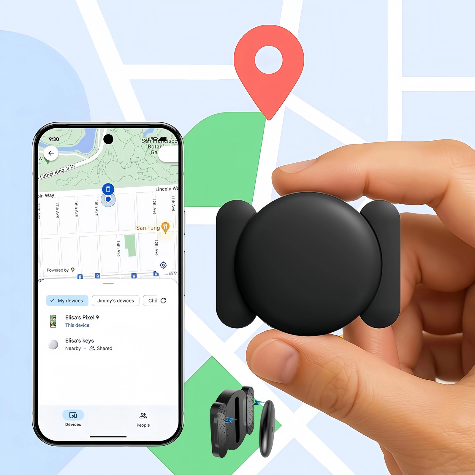 GPS Tracker for Vehicles, Real Time Car Tracking Device, Mini Hidden for iPhone
