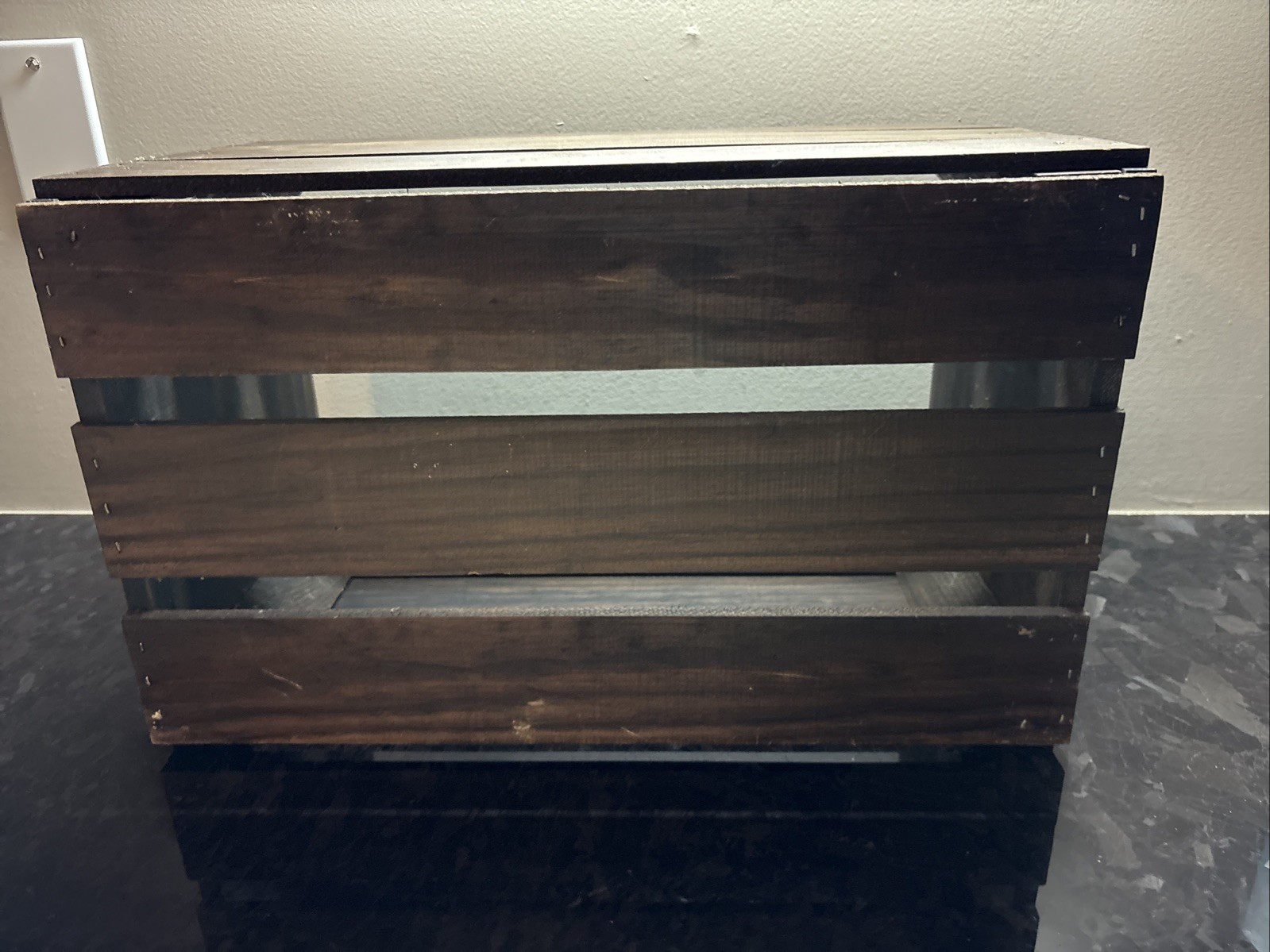 Vintage Wood Fruit Crate Sunset Hill Ralph Crosby San Mateo Florida 18 X 11 X 10