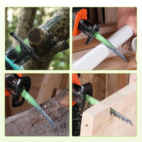 WORKPRO 10 Pieces Wood Pruning Reciprocating Saw Blade Set 6/9" Pruner Saw Blade