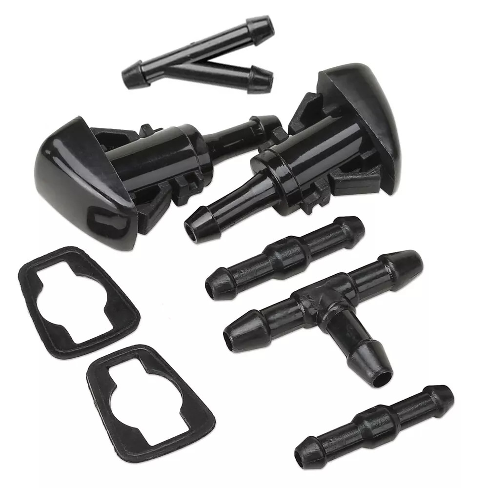 2PCS Windshield Washer Wiper Water Spray Nozzle for Chrysler 300C Jeep Dodge Ram