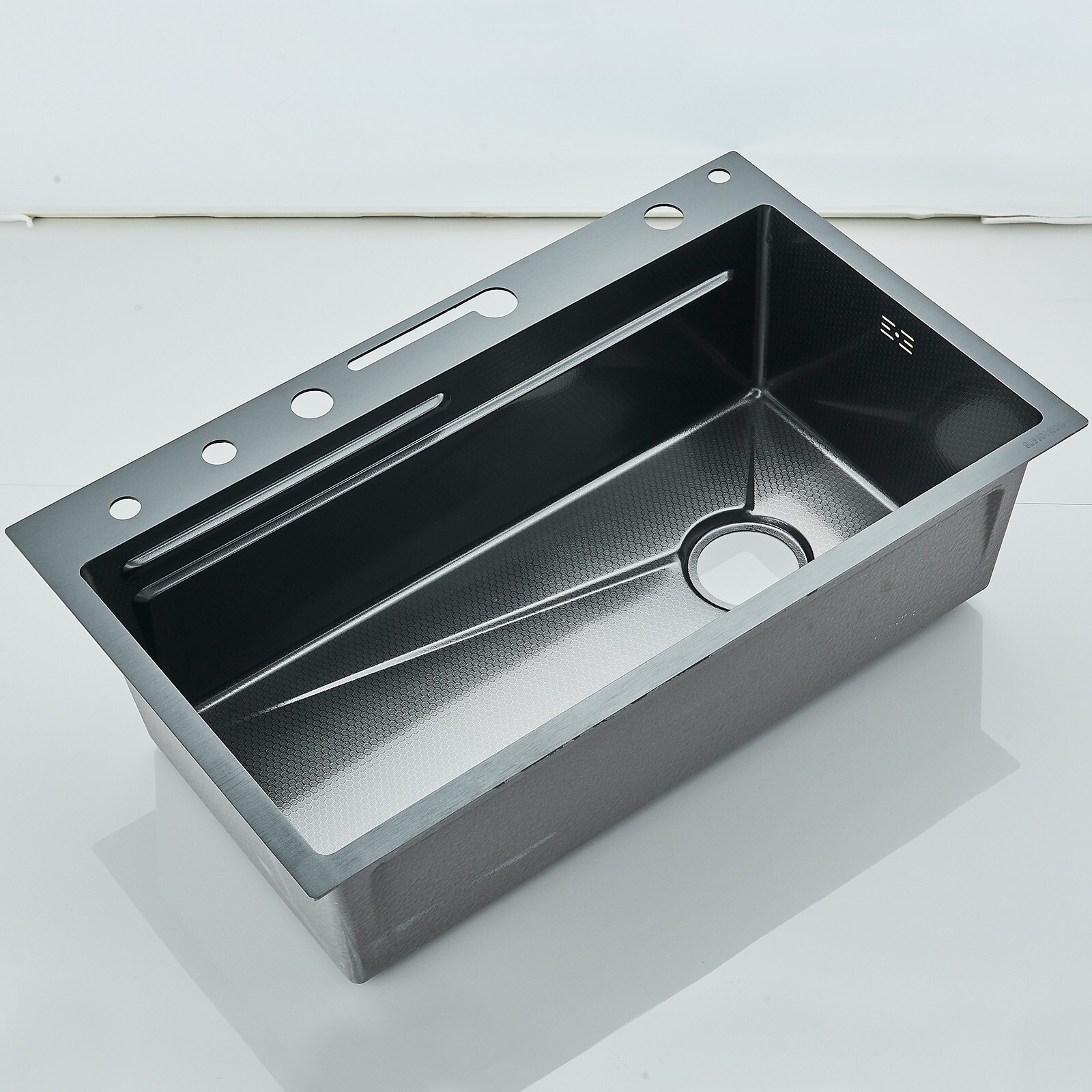 Flying Rain Stainles Steel Waterfall Kitchen Sink with Pull Down Faucet 29.5INCH