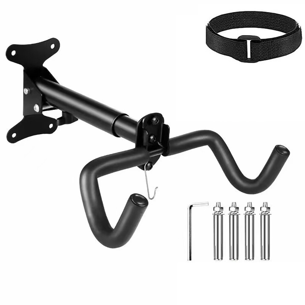 Bicycle Storage Wall Mount Rack Hanger Cycling Steel Garage Space Saving Holder