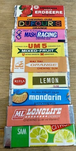 Vintage Gum Wrapper Lot 175+ Wrigley Adams Beech-Nut Lotte Chiclets Internationa