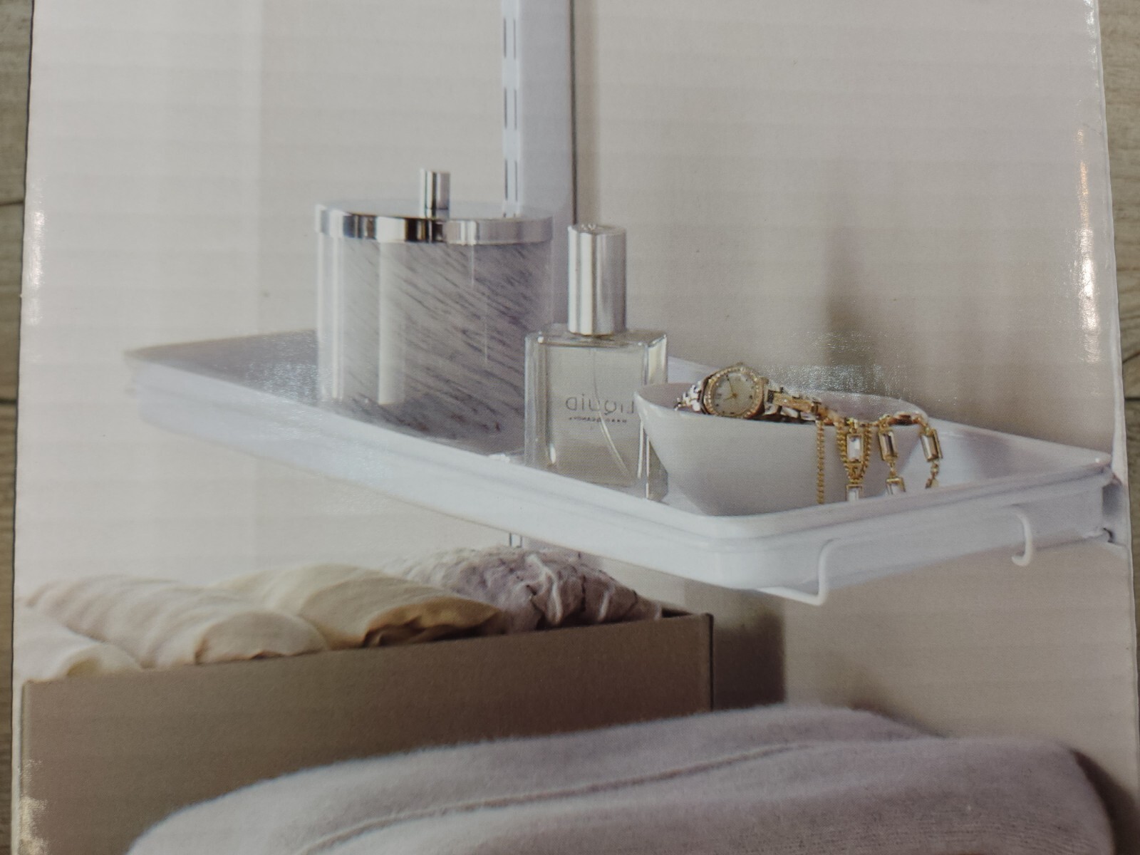 Rubbermaid FastTrack Closet Organizer Shelf 23.9 x 4.5 x 1.2