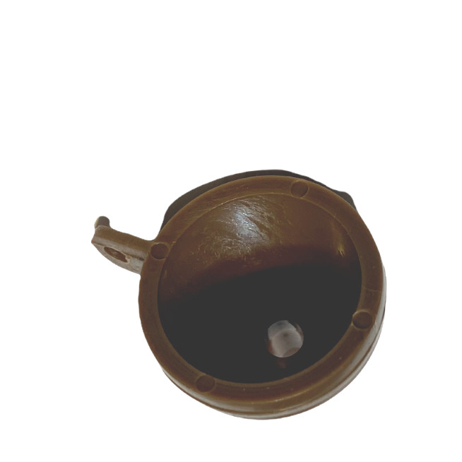 Two Small Black Powder Funnels for Muzzleloader w/ Keychain Loop - Brown