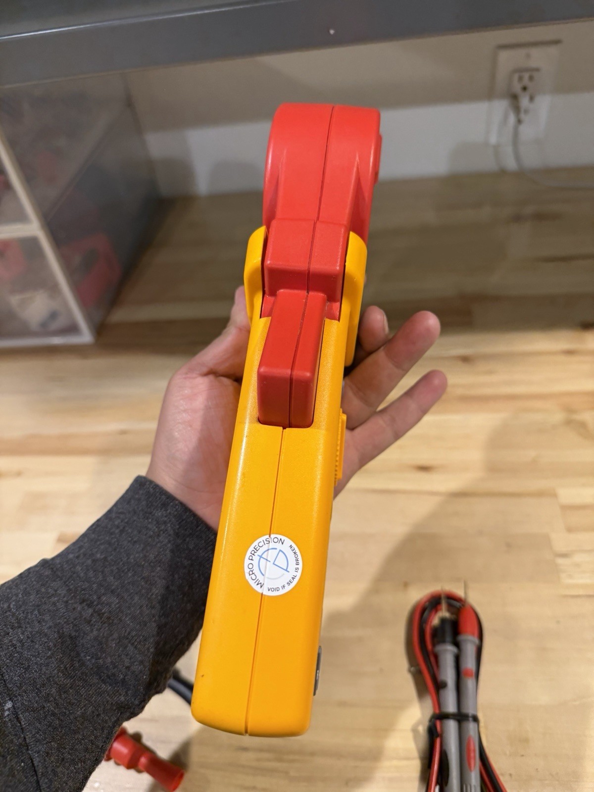 FLUKE 1630 EARTH GROUND CLAMP W/ LEADS - FREE SHIPPING / PERFECT CONDITION