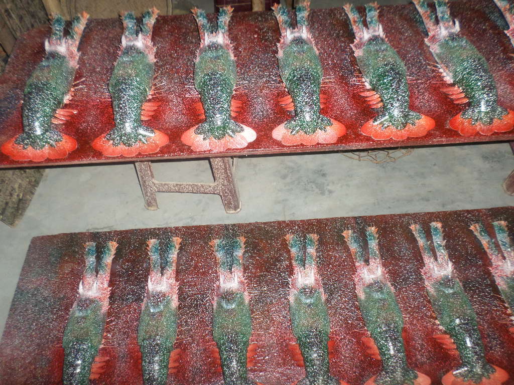 Handmade Bamboo Lobster Wall Decoration Model, New, Free Shipping