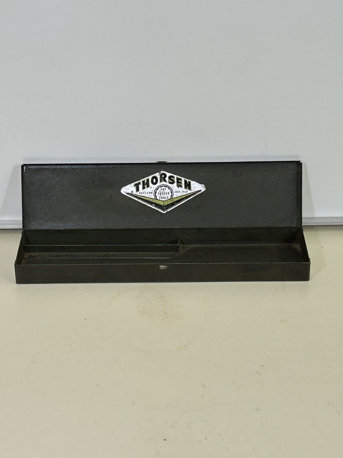 Thorsen Tool Socket Ratchet Empty Vintage Metal Box Case Oakland CA  Read!