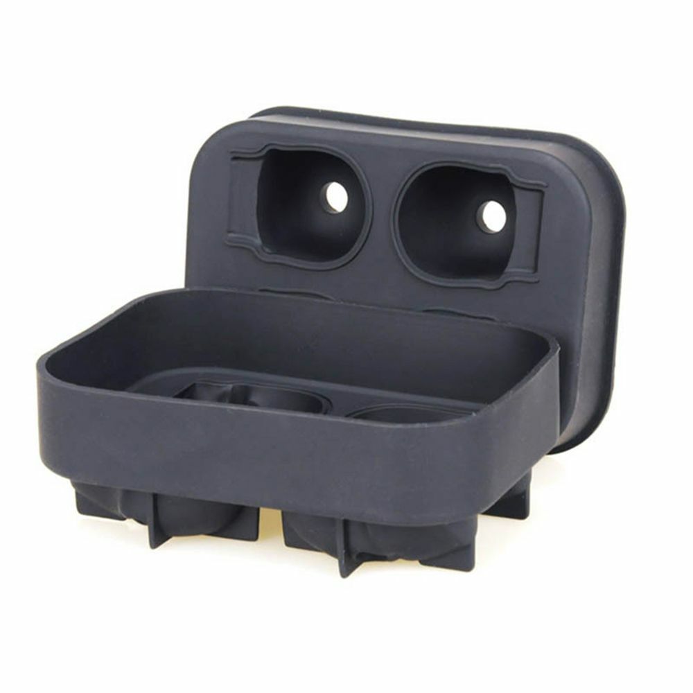 3D Skull ICE Cube Tray Maker Silicone Ball Mold Whiskey Cocktail Halloween Party