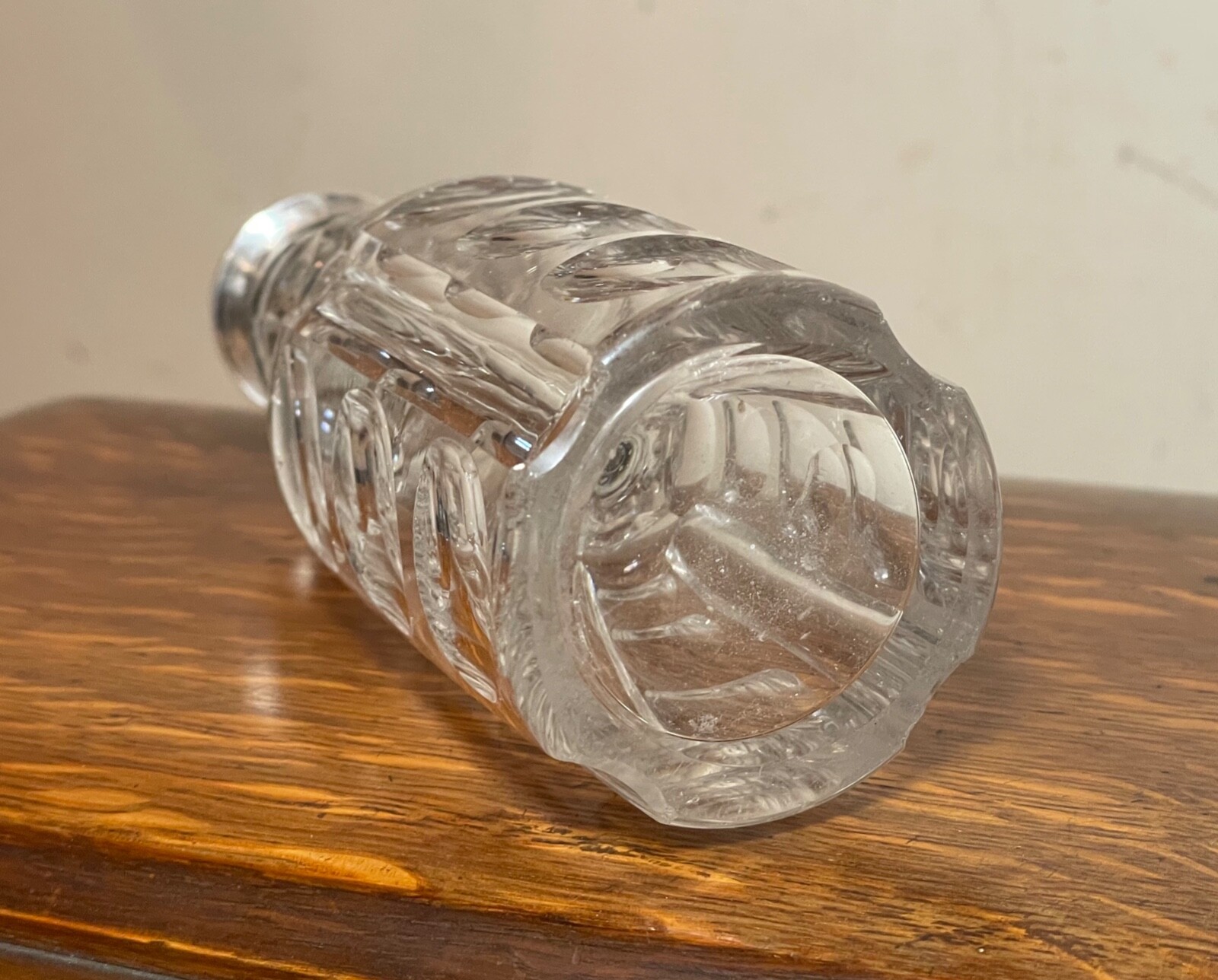 antique 1800's James Dixon & Sons sterling silver cystal sugra dredger muffineer