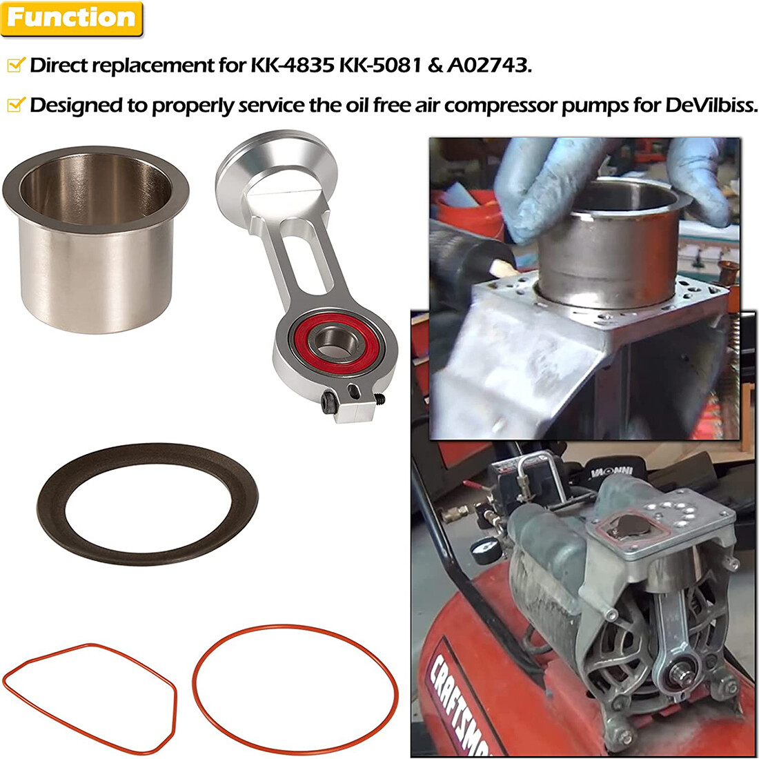 Heavy Duty Connecting Rod Kit KK-4835, KK-5081 & A02743