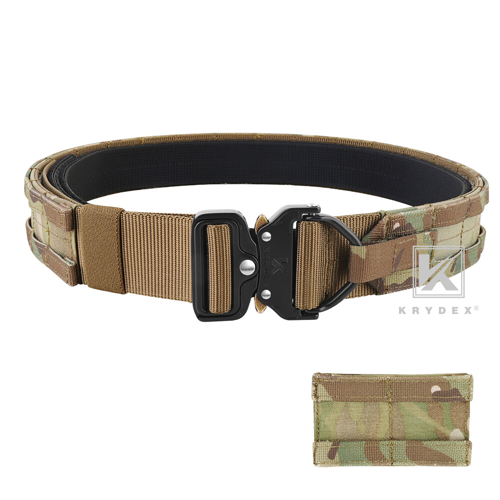 KRYDEX Tactical Belt 1.75 inch Heavy Duty Rigger Belt D-ring Quick Release Nylon