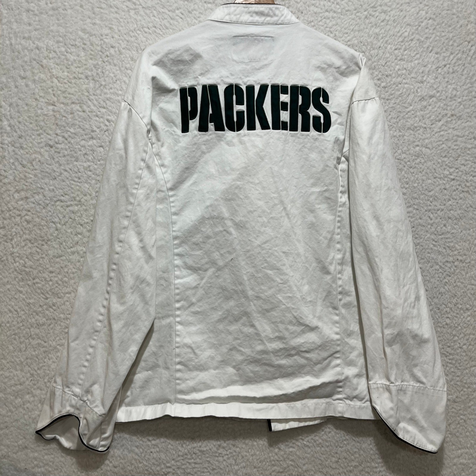 Tailgate Chef Green Bay Packers NFL White Chef Coat Jacket XXL
