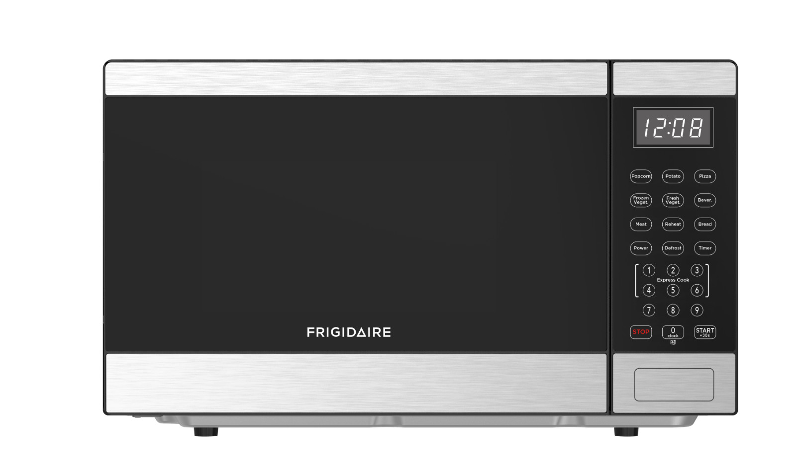 Frigidaire 0.9 Cu. Ft. Countertop Microwave Oven Stainless Steel Compact Size