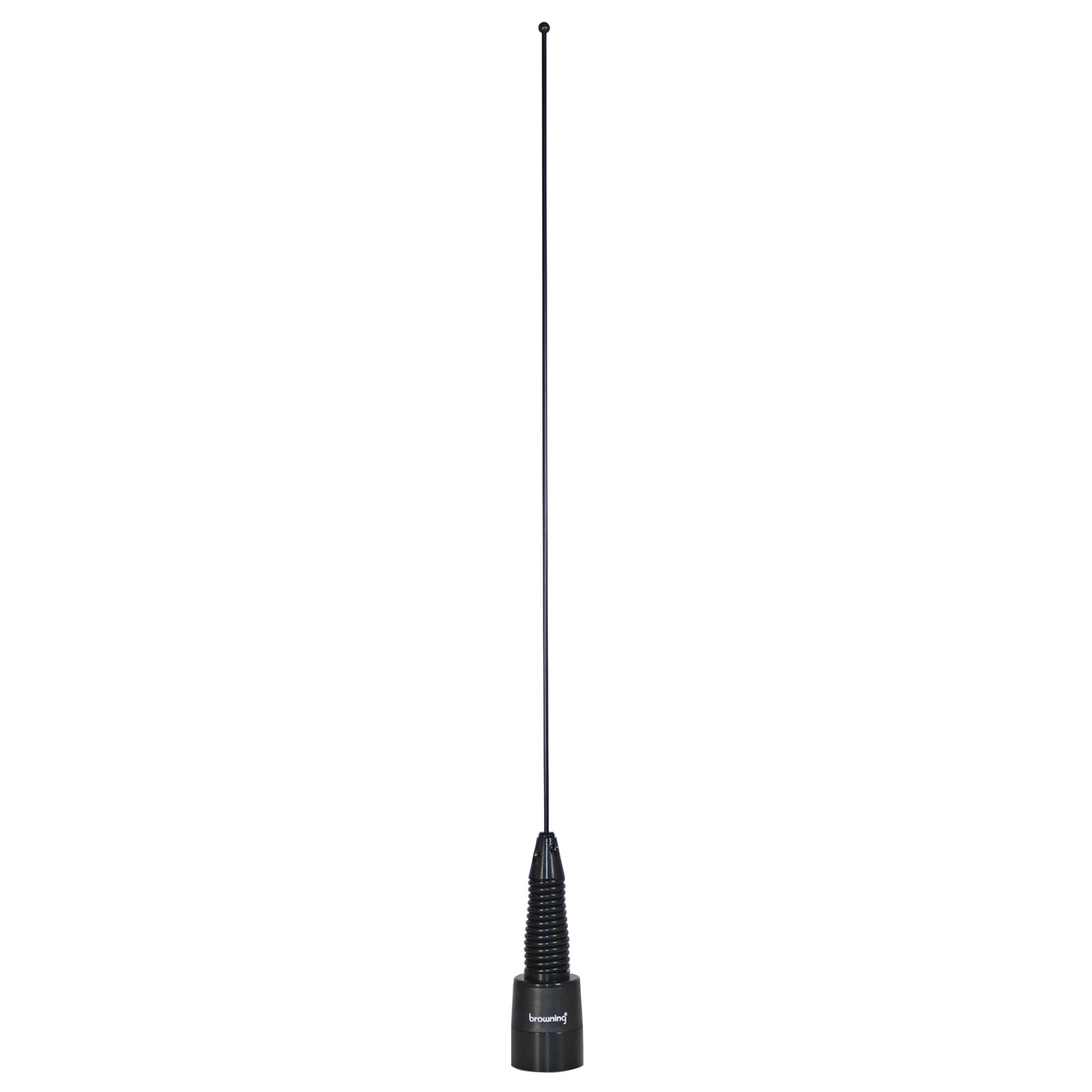 VHF 136-174 MHz No Tuning Antenna - NMO - Spring Base - Black  - BR-167-B-S