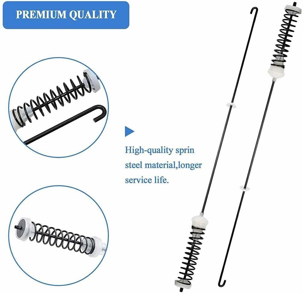 4Pcs Suspension Rod Kit W10780045 W10821956 for Whirlpool Kenmore Washer