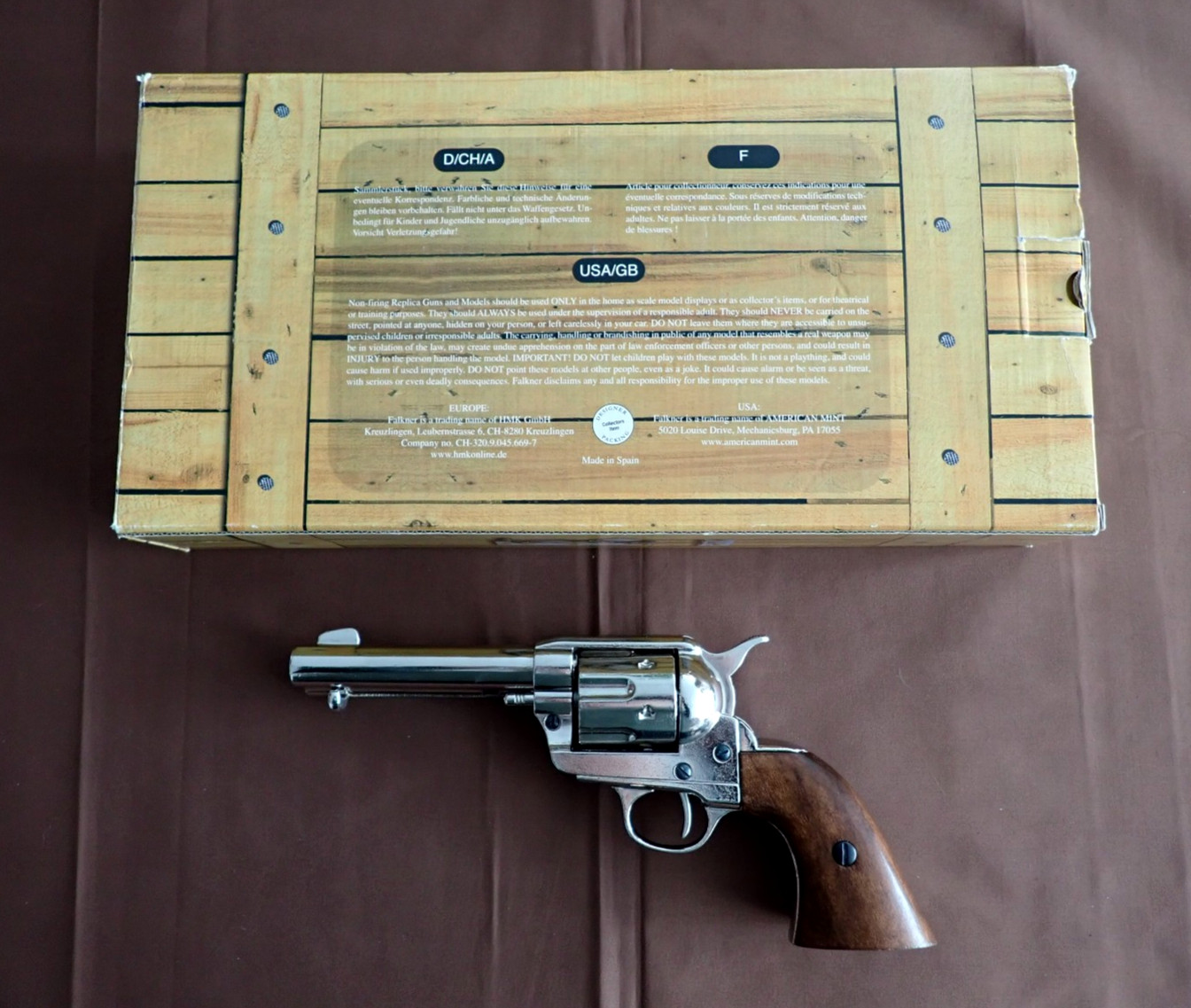 COLT PEACEMAKER NON FIRING GUN FALKNER EXCLUSIVE COLLECTOR'S REPLICAS
