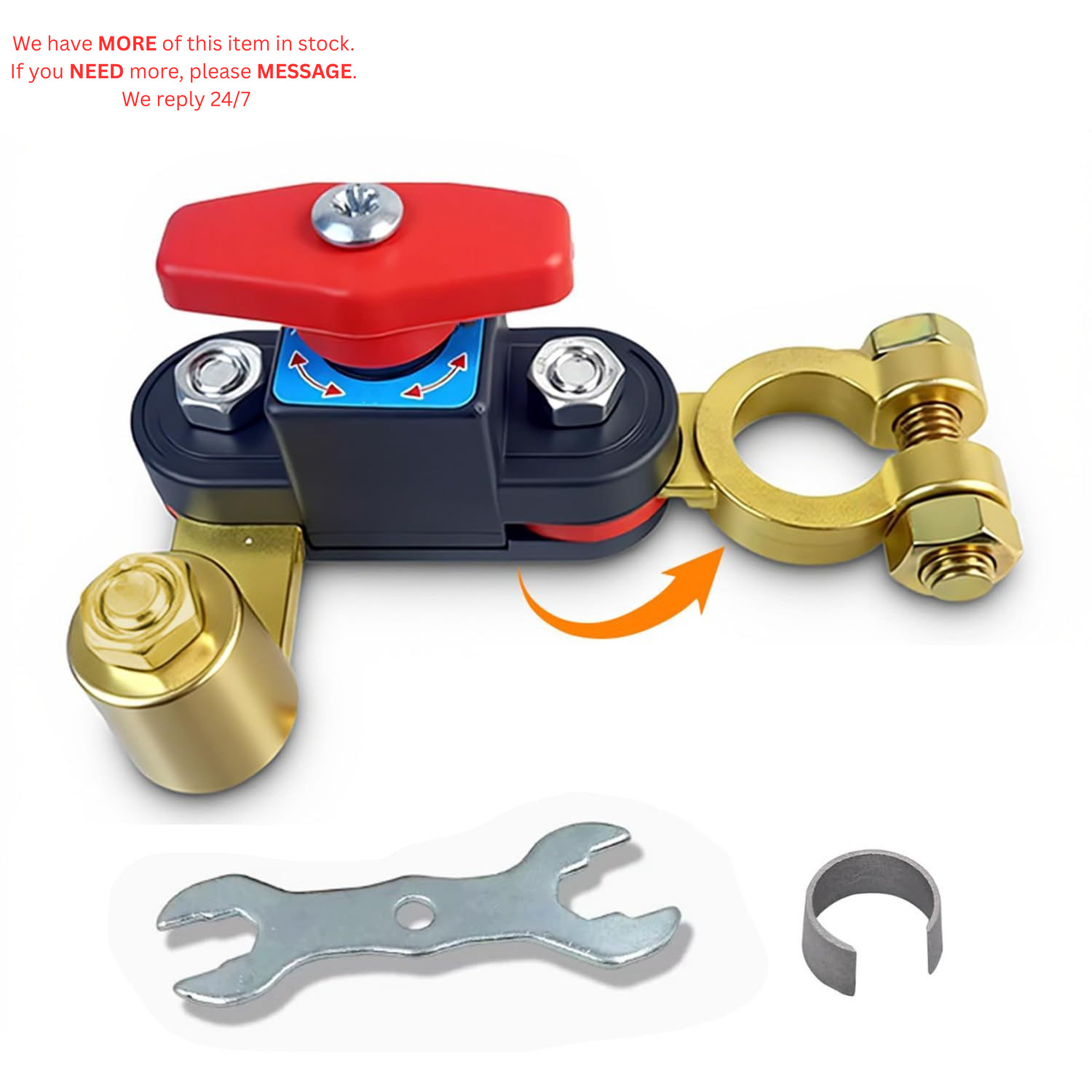 Car Battery Shut-Off Switch, Disconnect Switch with Knob Control,...