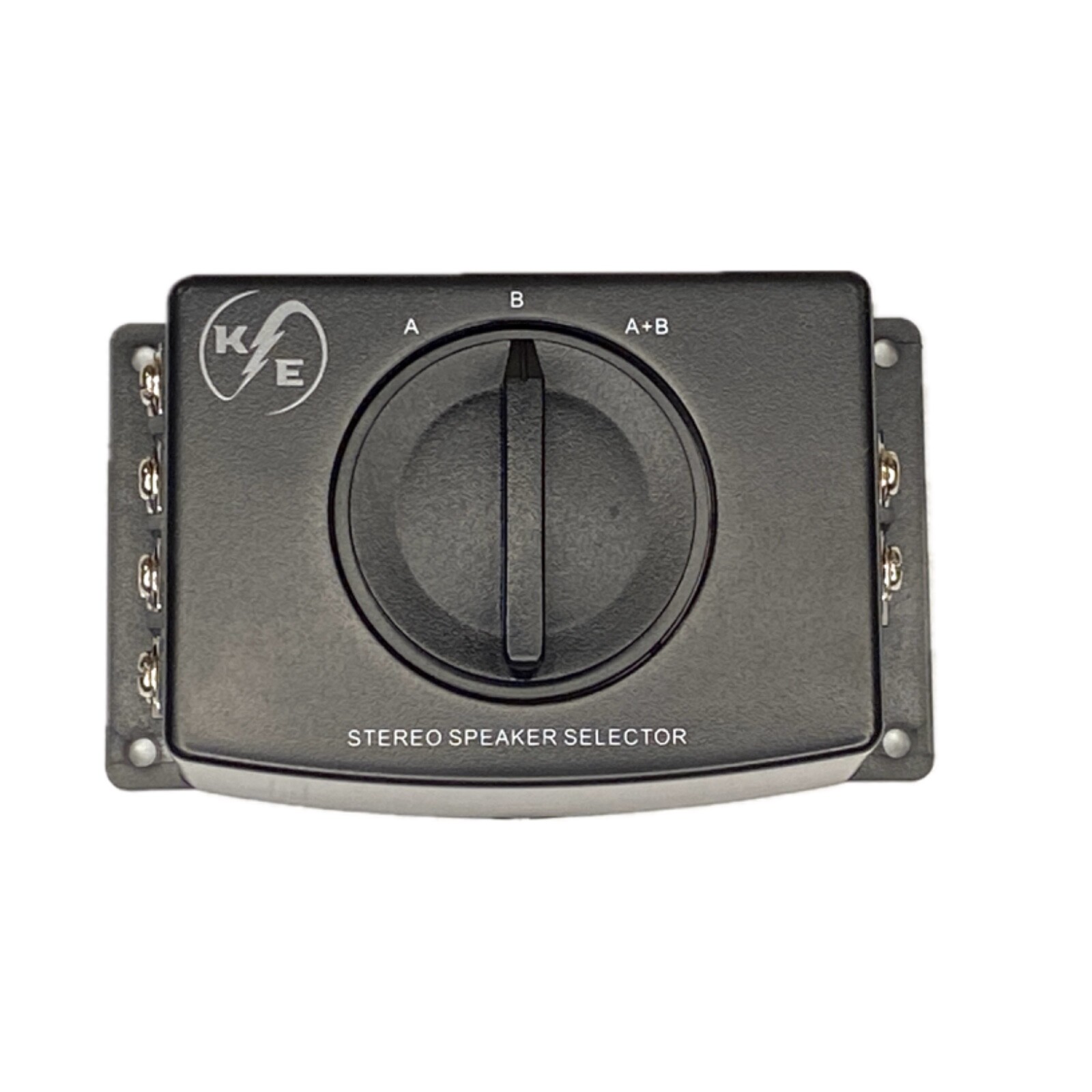 A/B A B A+B Stereo Speaker Selector Switch Switcher Combiner 2 Way Black Box