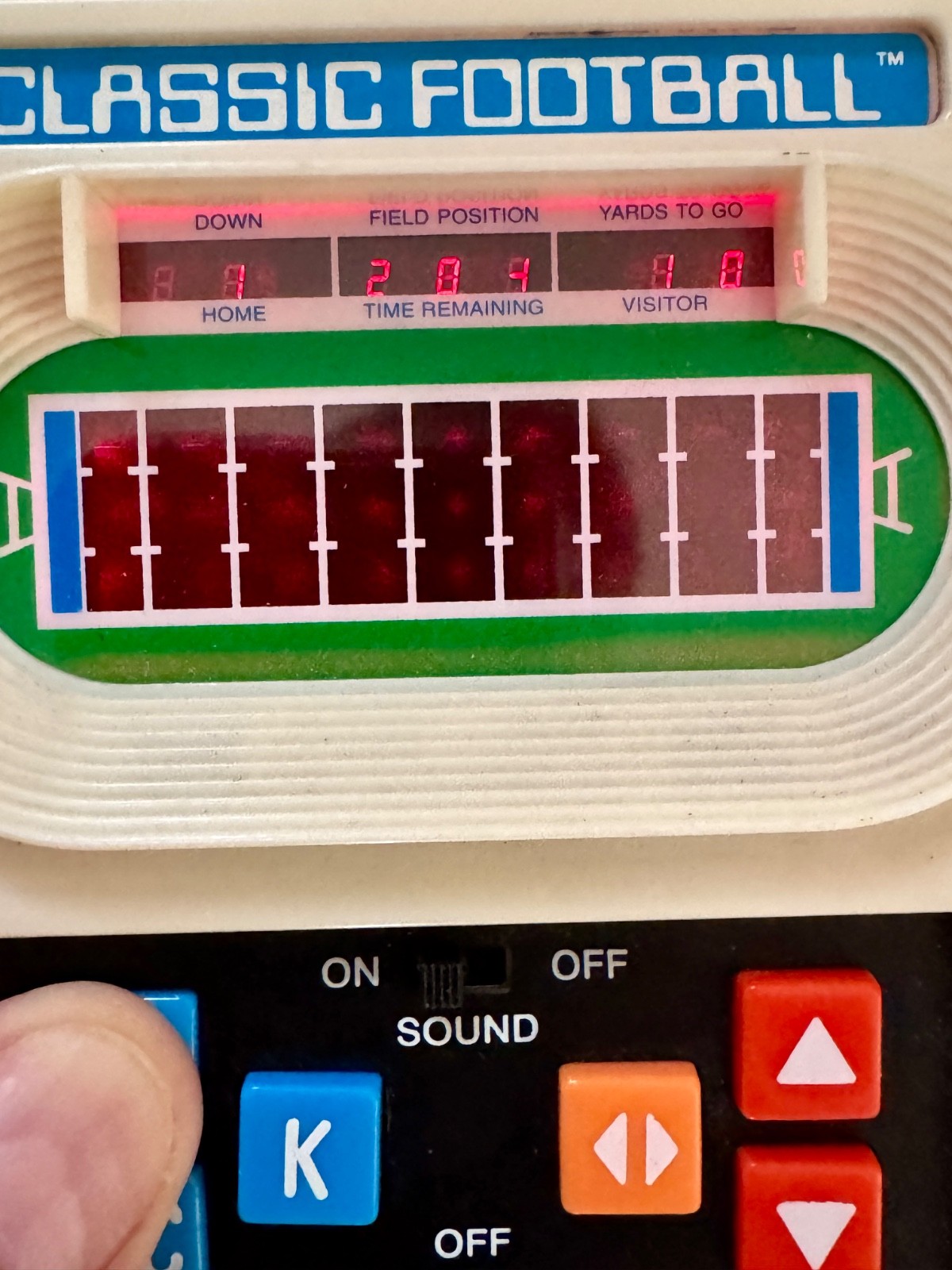 MATTEL Classic Football - Year 200 - GOOD WORKING ORDER! Vintage Football Game