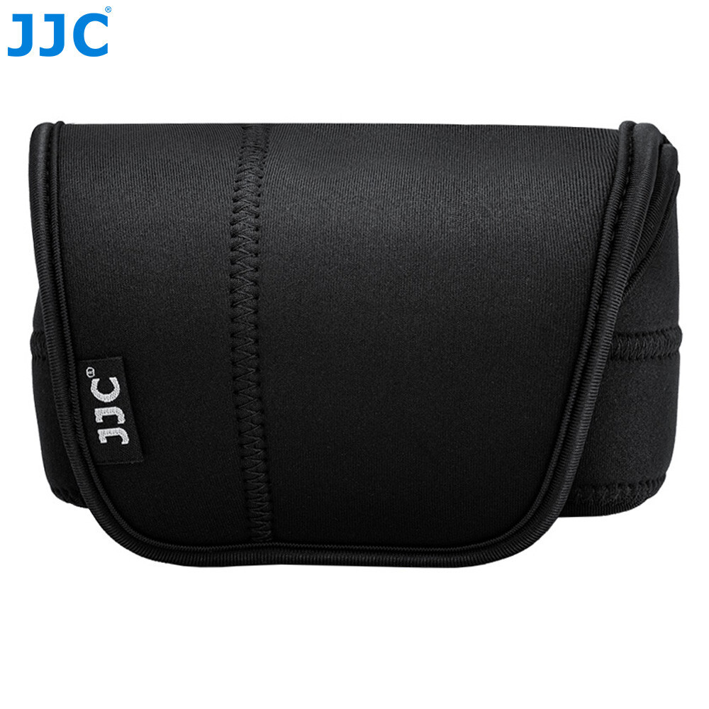 JJC Black Neoprene Pouch Camera Case Canon EOS R7 R10 +RF-S 18-45mm Lens