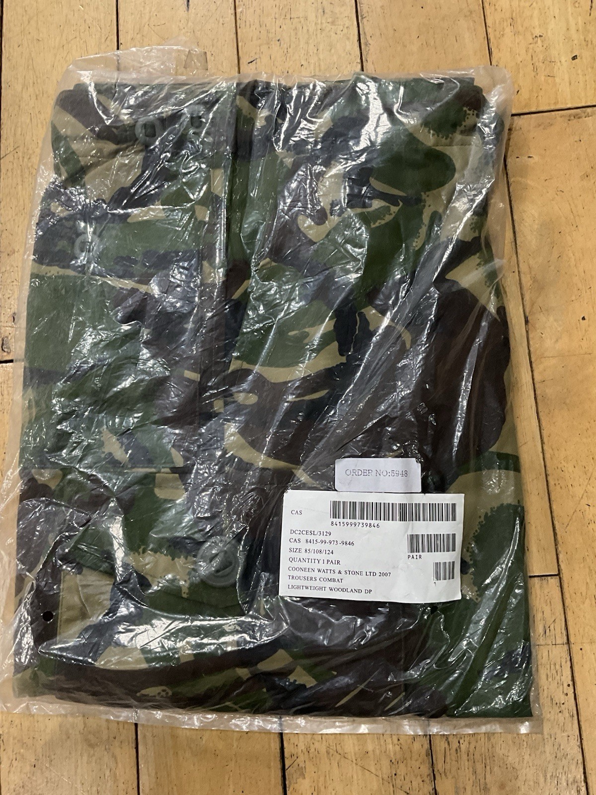 British Army CS95 Lightweight Woodland Camo Combat Trousers