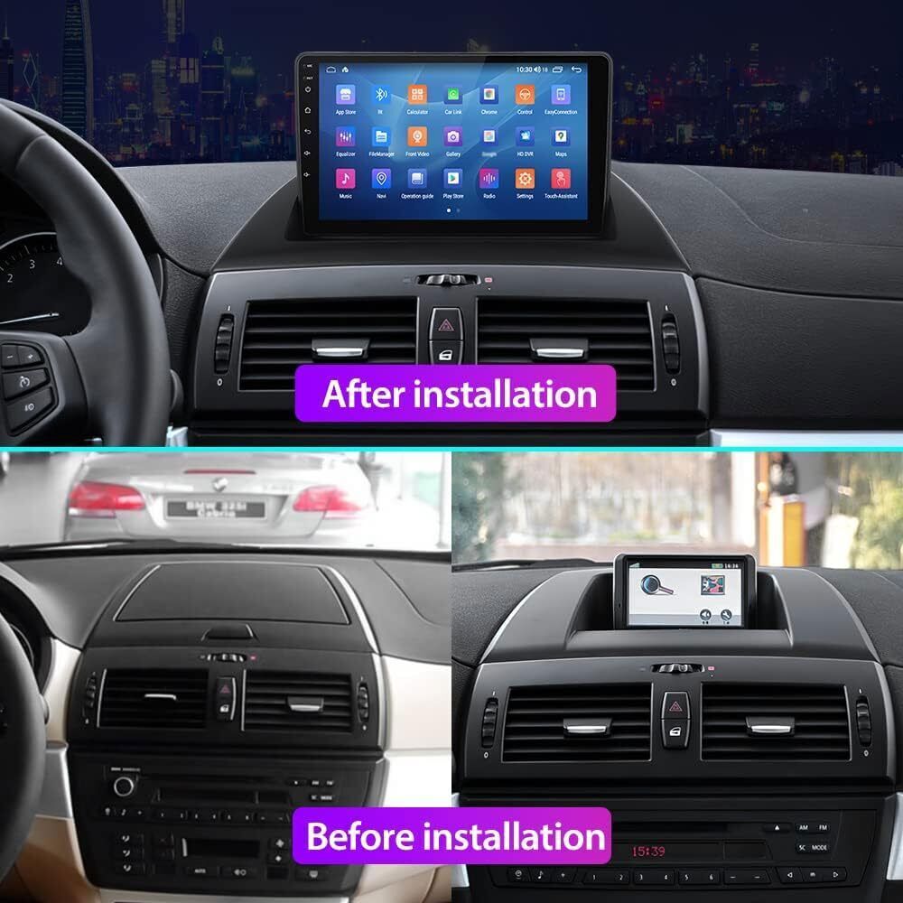 9in 2+32GB Android 15 Car Stereo Radio GPS Carplay For BMW X3 E83 2004-2012
