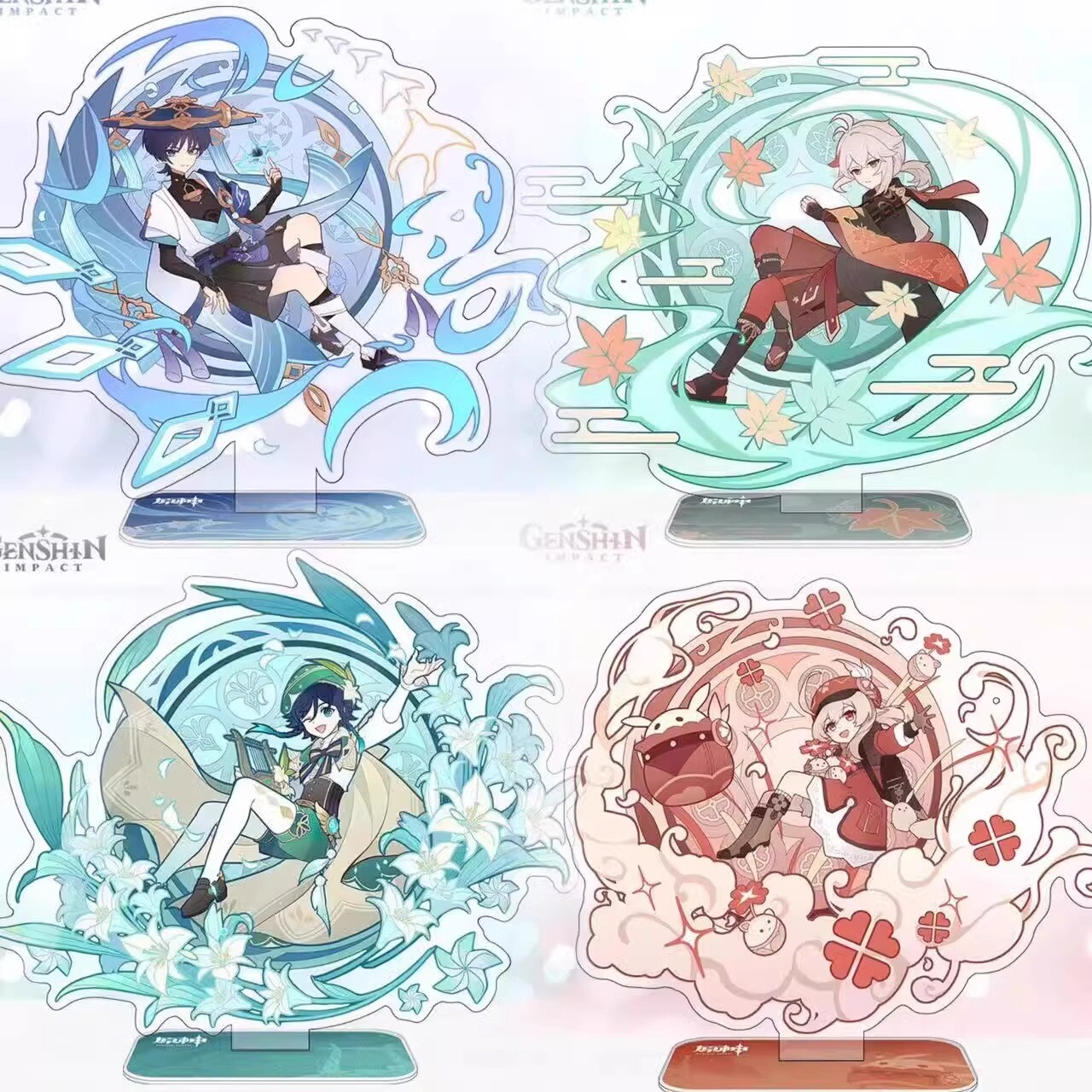 Genshin Impact Albedo Cartoon Desktop Acrylic Standing Sign Collect Cosplay Gift